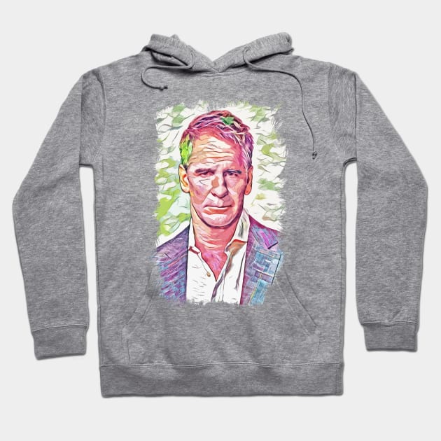 Scott Bakula Abstract Portrait Hoodie by Naumovski